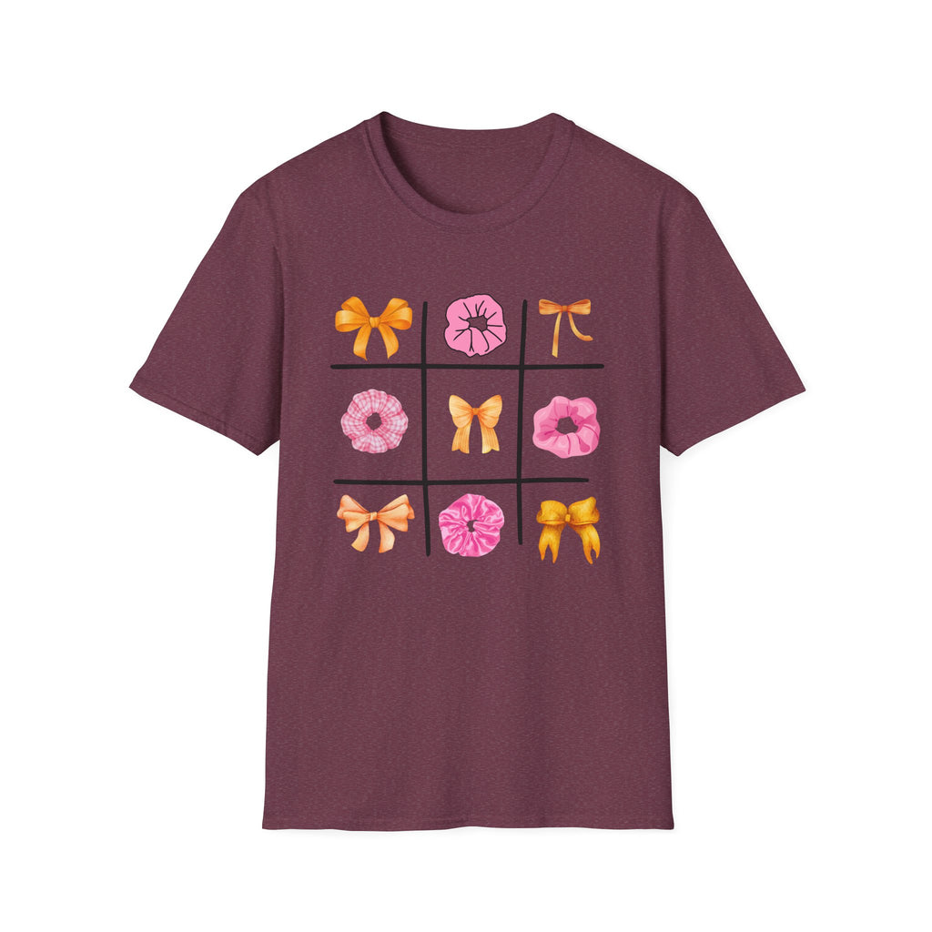 Tic Tac Toe Orange And Pink T-Shirt