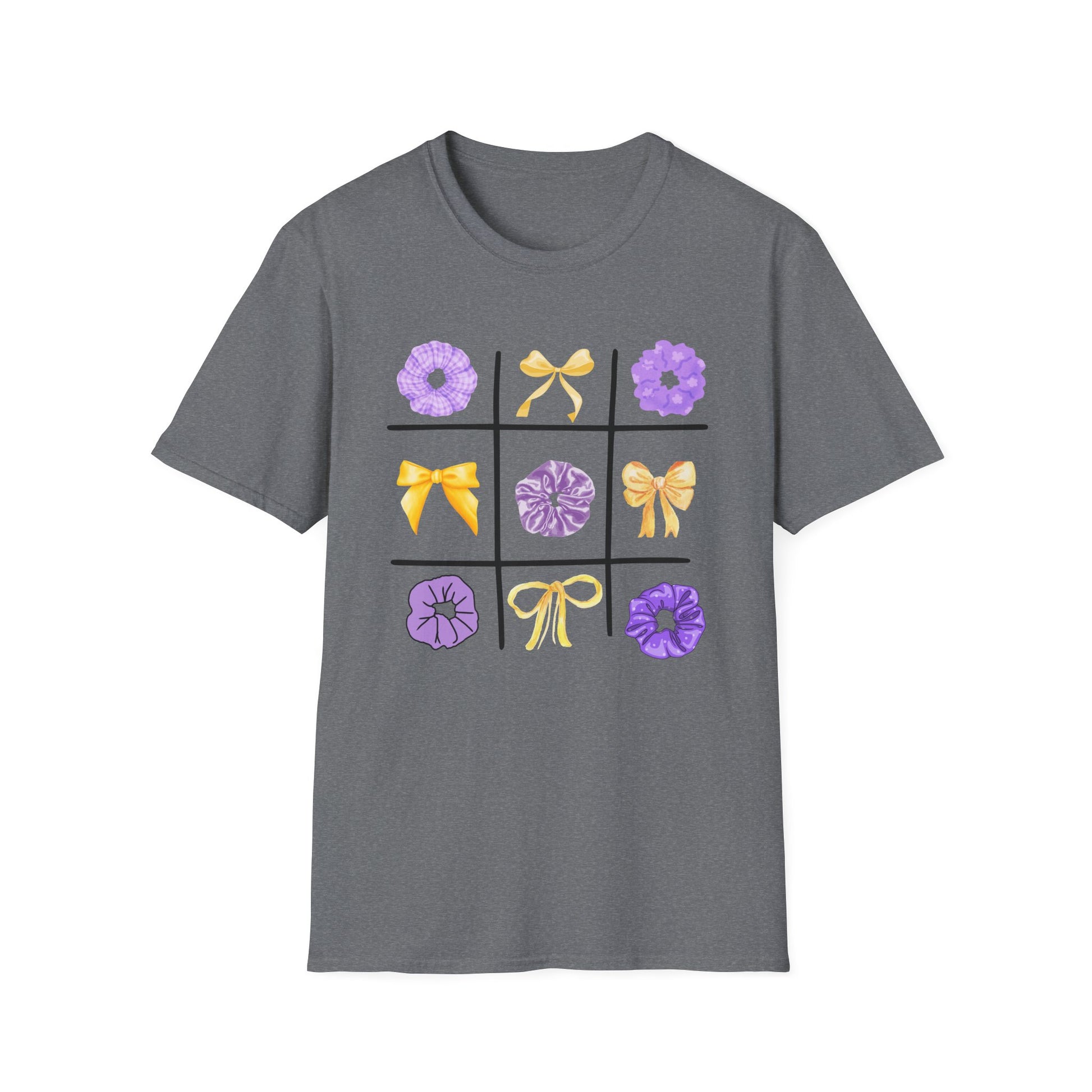 Tic Tac Toe Purple And Yellow T-Shirt