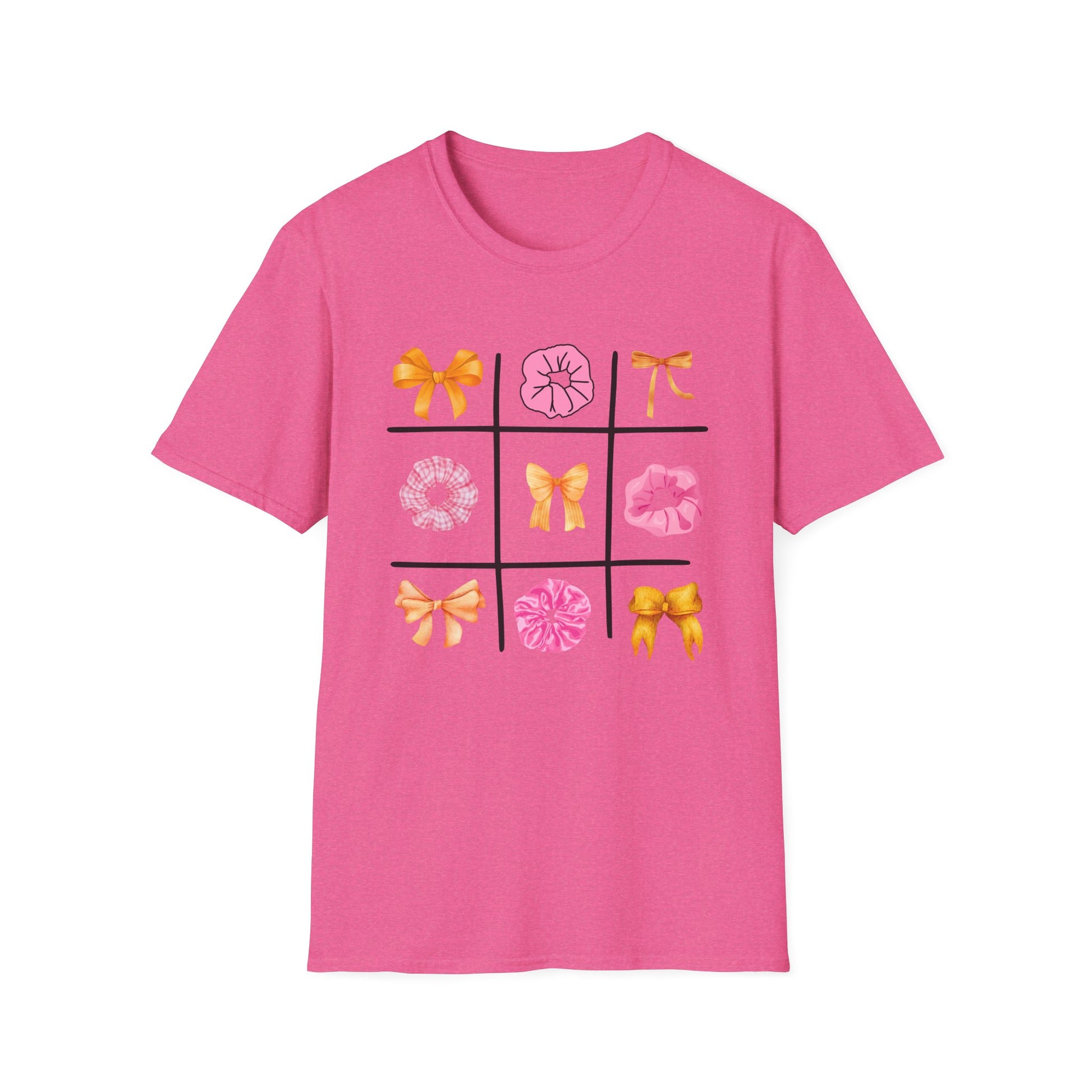 Tic Tac Toe Orange And Pink T-Shirt
