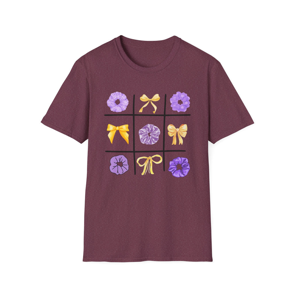 Tic Tac Toe Purple And Yellow T-Shirt