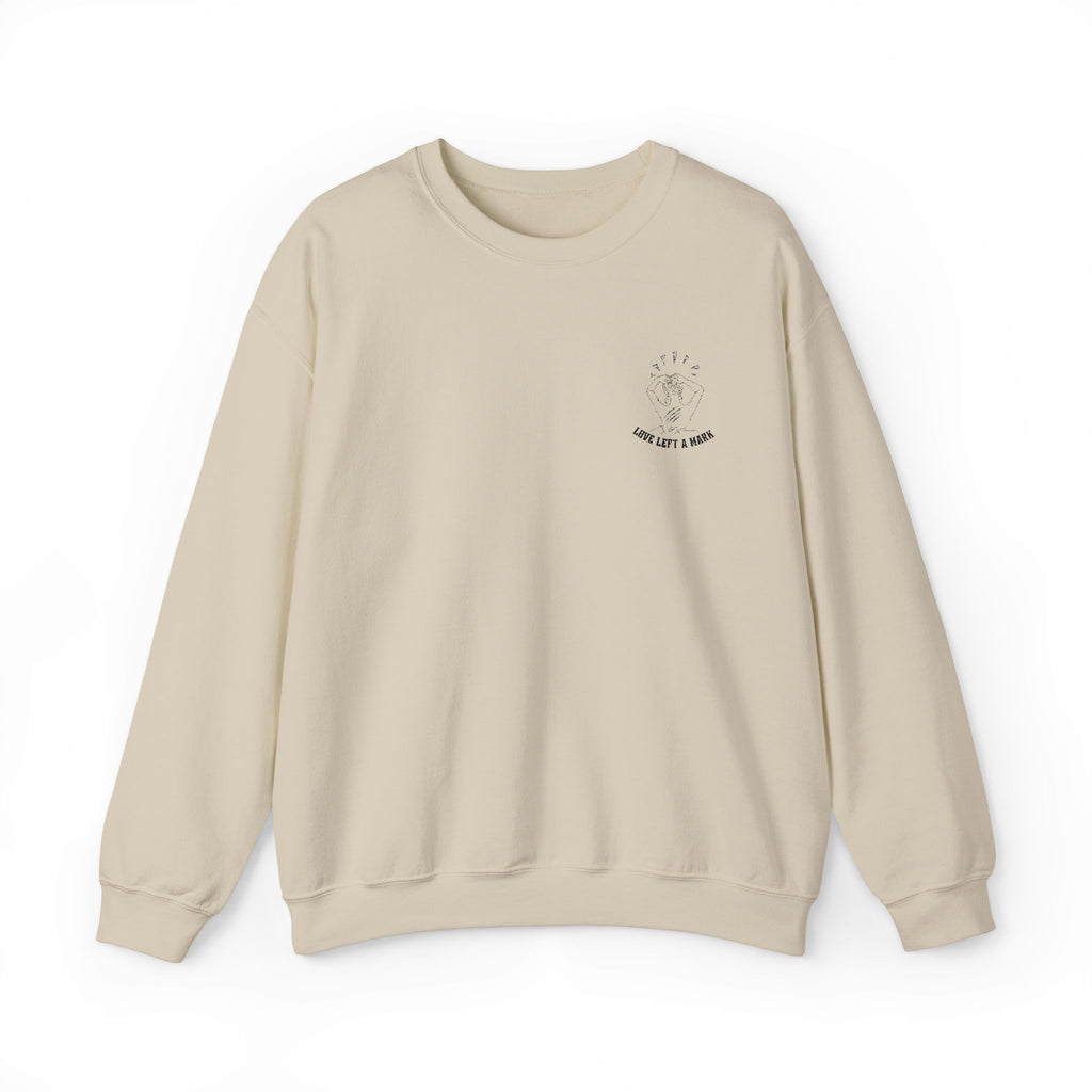 Love Left A Mark Embroidery Sweatshirt