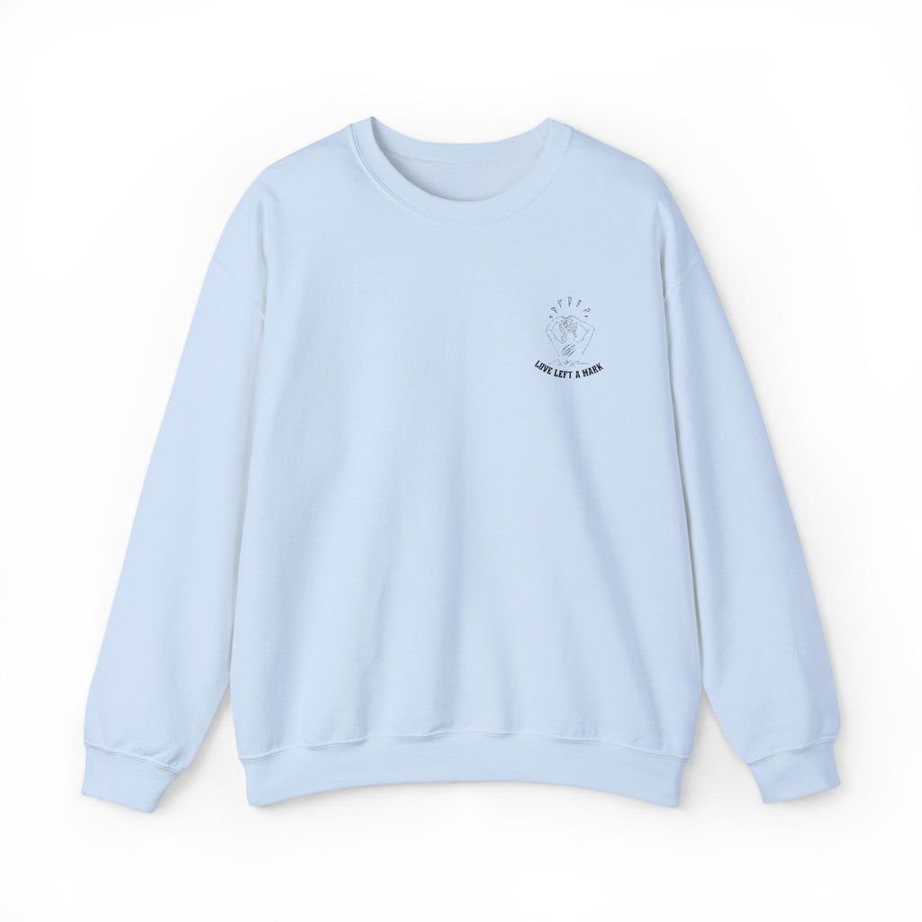 Love Left A Mark Embroidery Sweatshirt