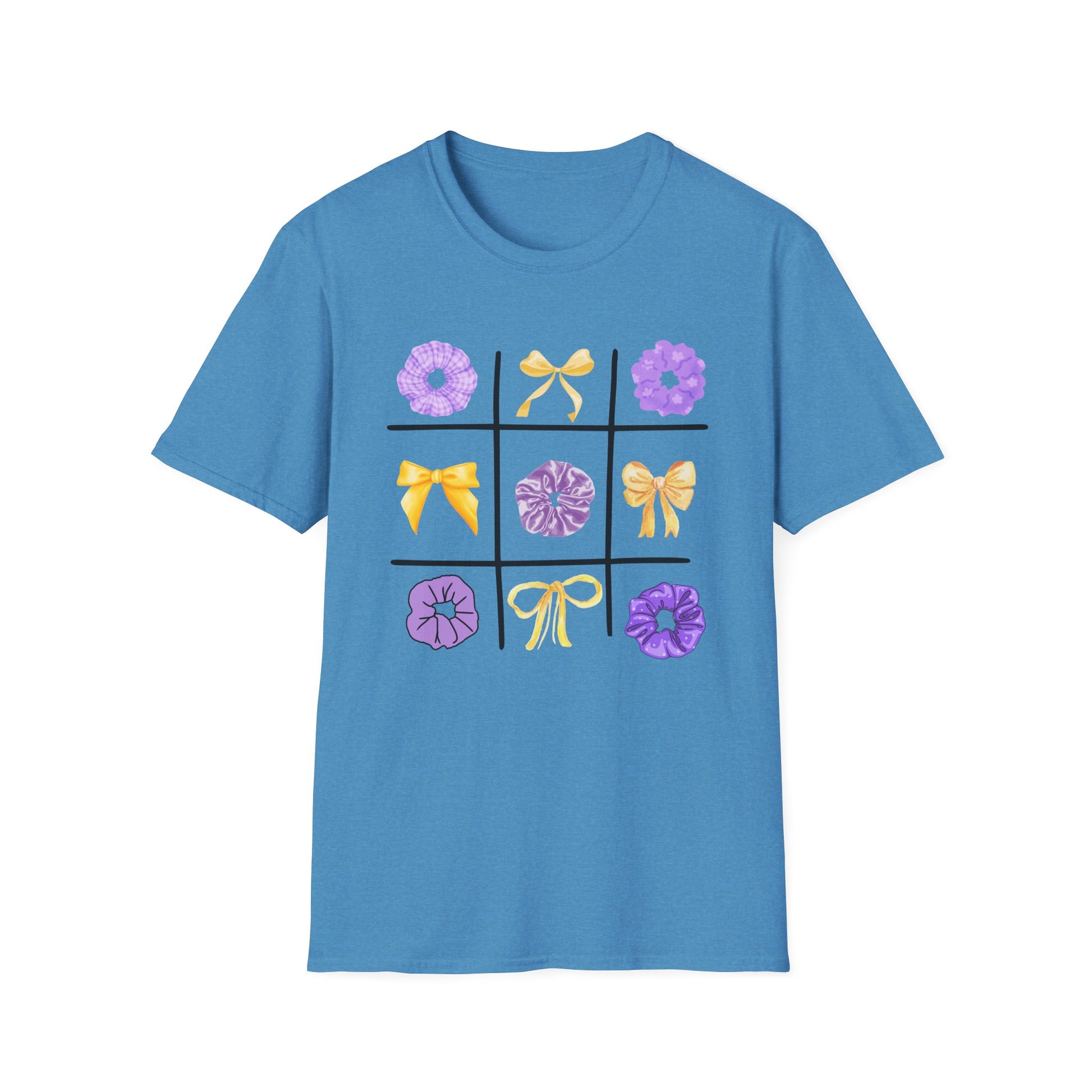 Tic Tac Toe Purple And Yellow T-Shirt