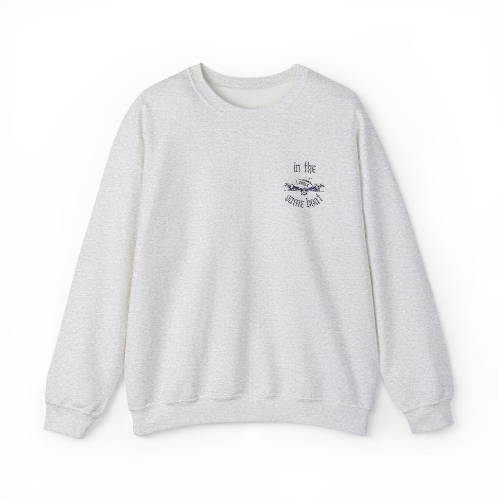 In The Same Boat Single Embroidery Sweatshirt