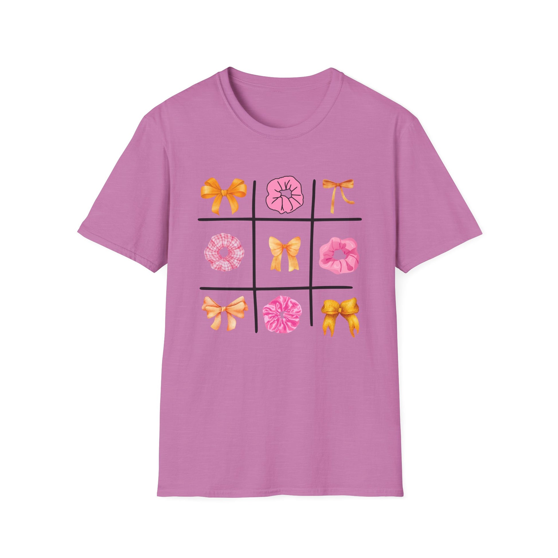 Tic Tac Toe Orange And Pink T-Shirt