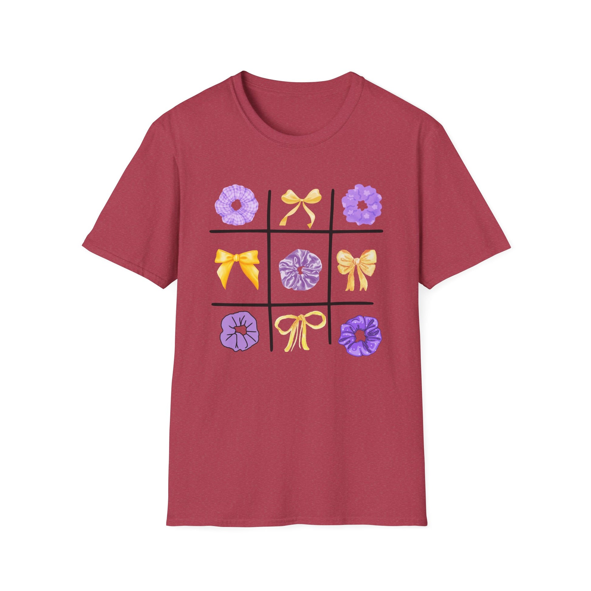 Tic Tac Toe Purple And Yellow T-Shirt