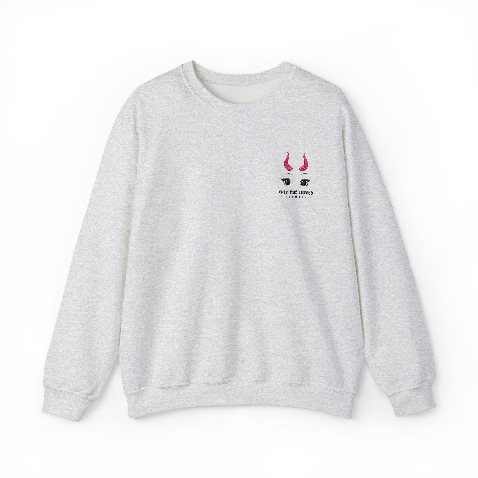 Cute But Cursed Embroidery Sweatshirt