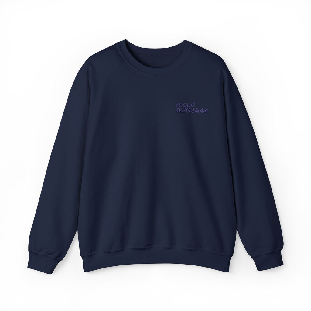 Mood Navy #202A44 Embroidery Sweatshirt