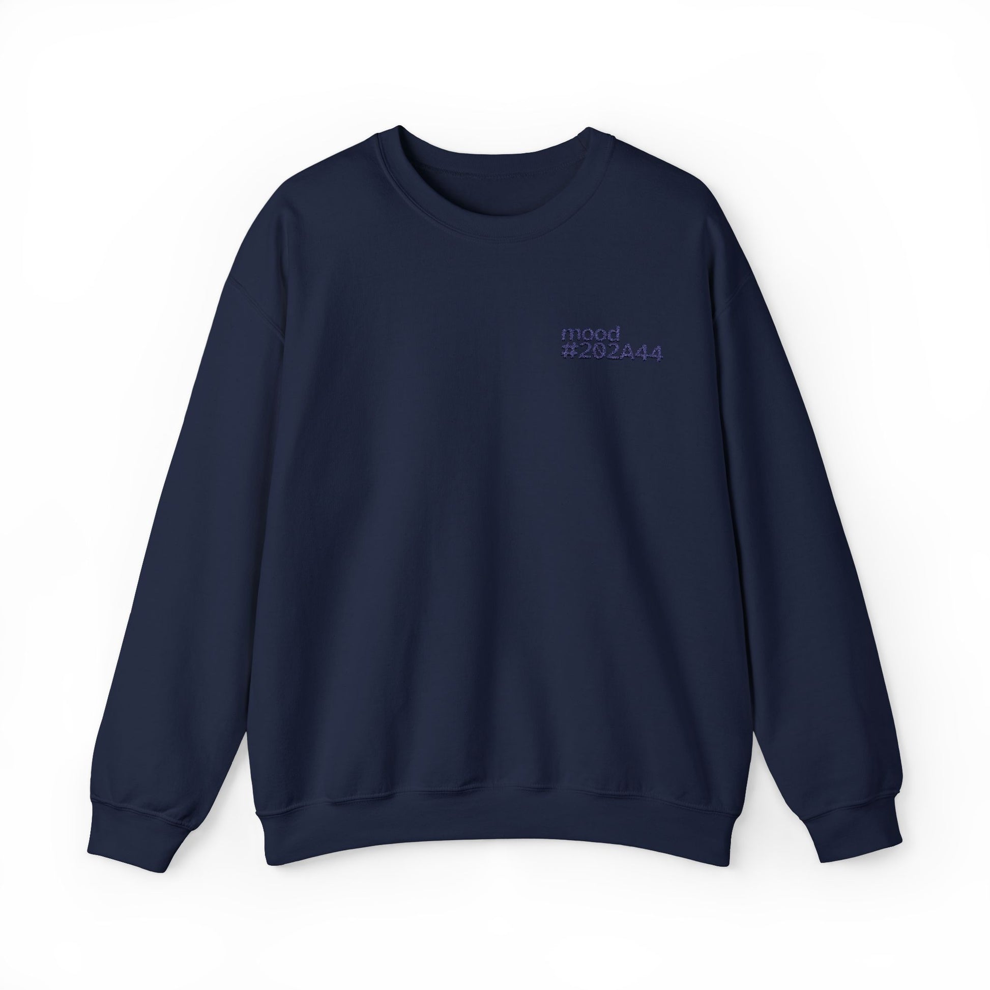 Mood Navy #202A44 Embroidery Sweatshirt