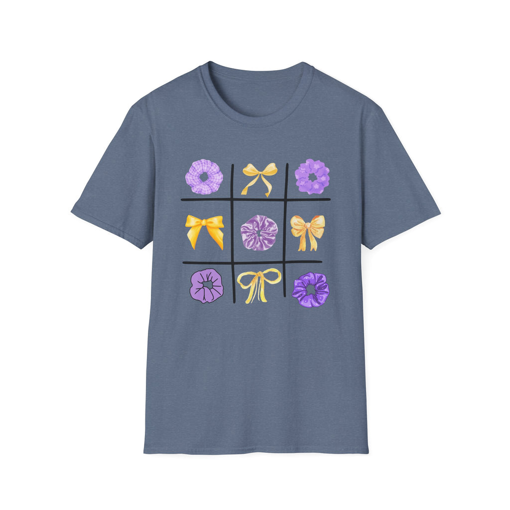 Tic Tac Toe Purple And Yellow T-Shirt