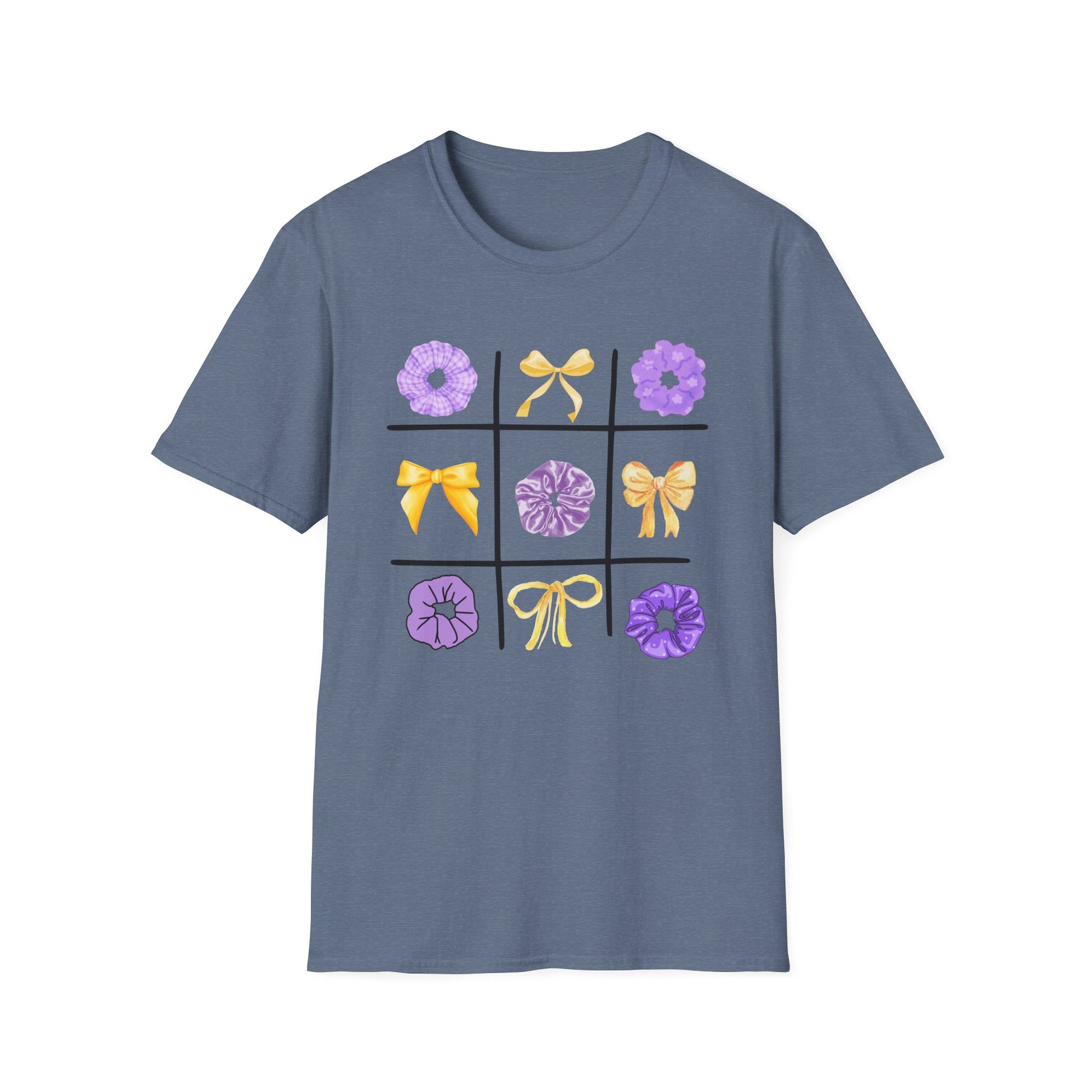 Tic Tac Toe Purple And Yellow T-Shirt