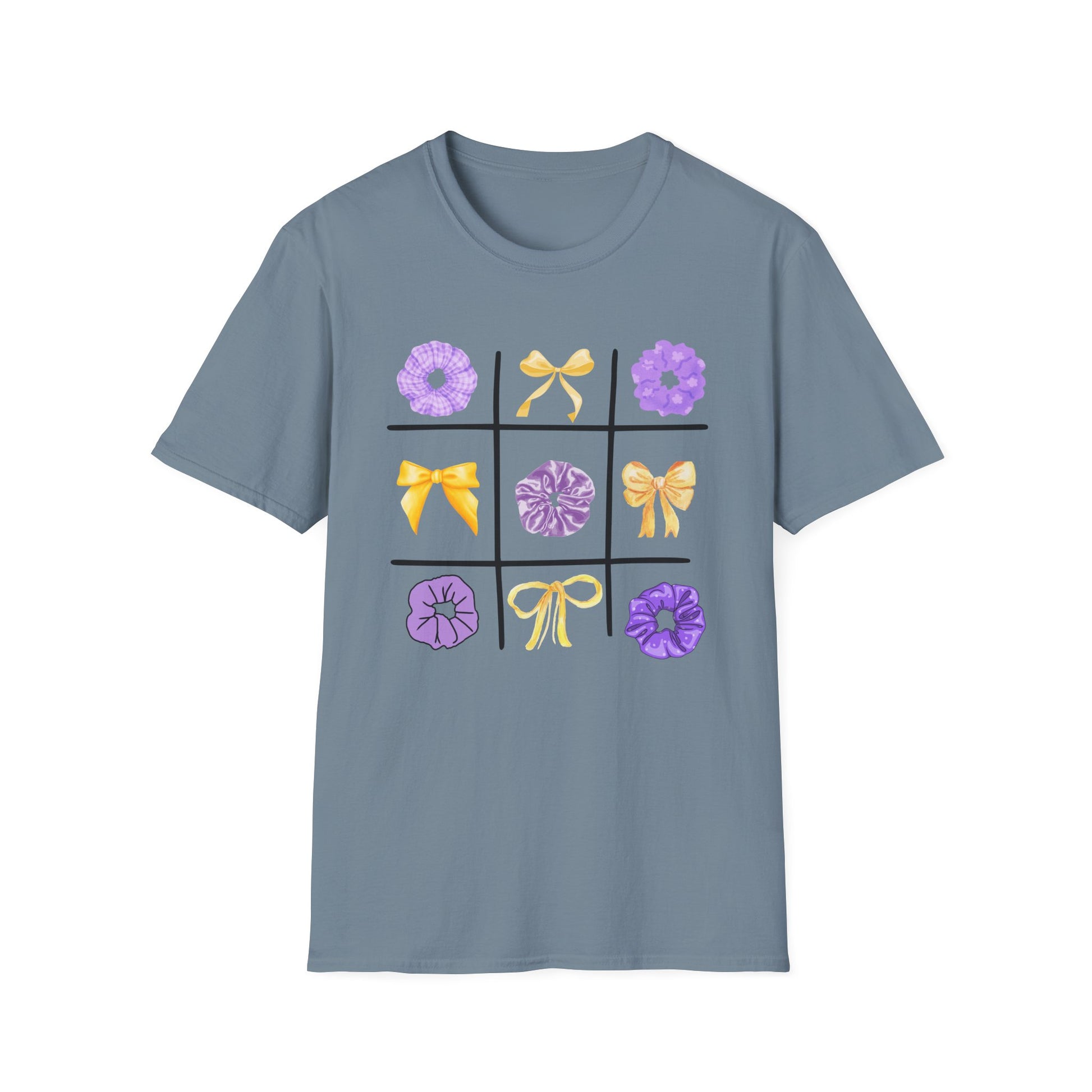 Tic Tac Toe Purple And Yellow T-Shirt
