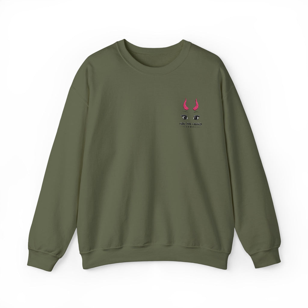 Cute But Cursed Embroidery Sweatshirt
