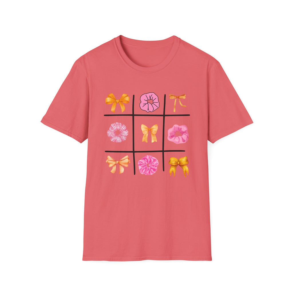 Tic Tac Toe Orange And Pink T-Shirt