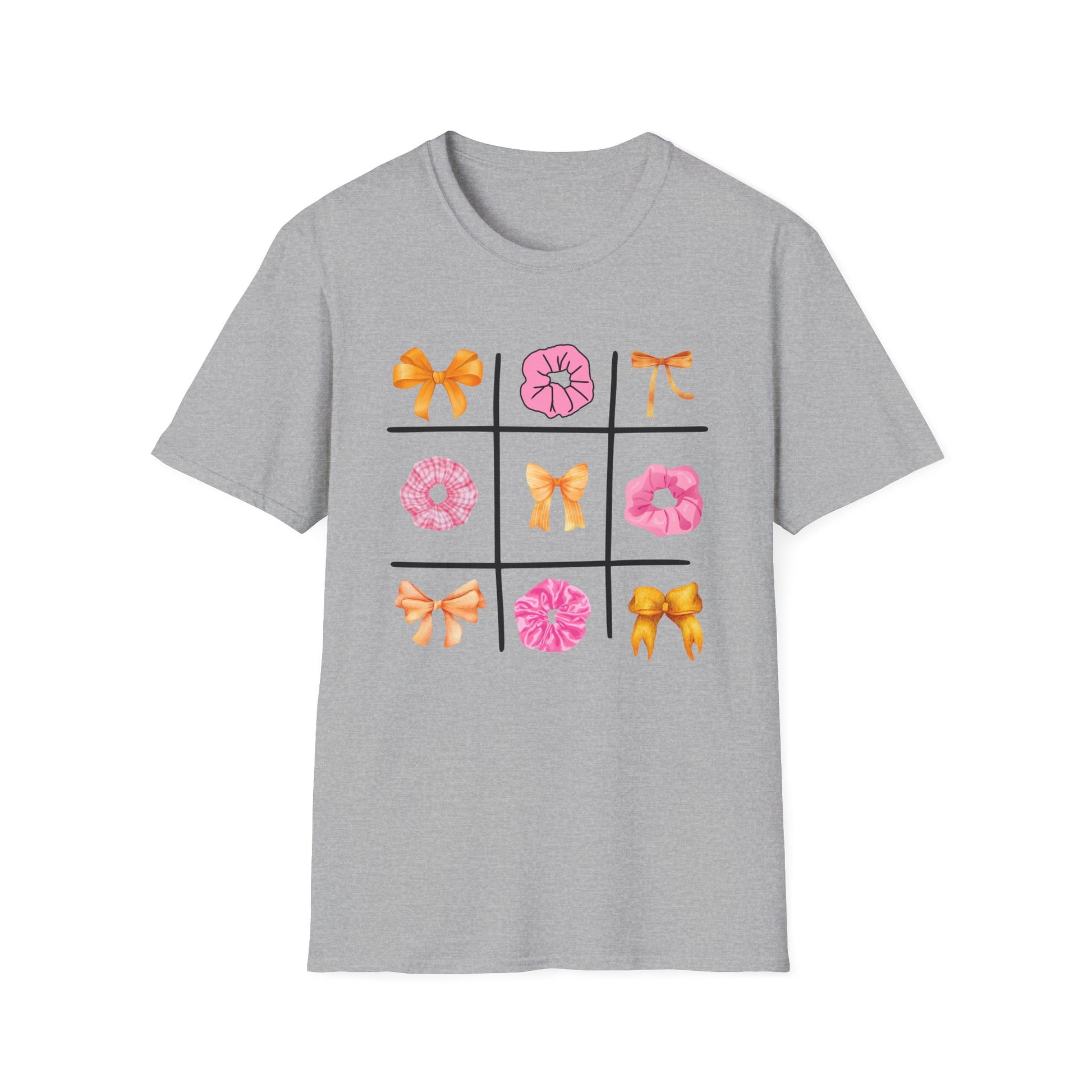 Tic Tac Toe Orange And Pink T-Shirt