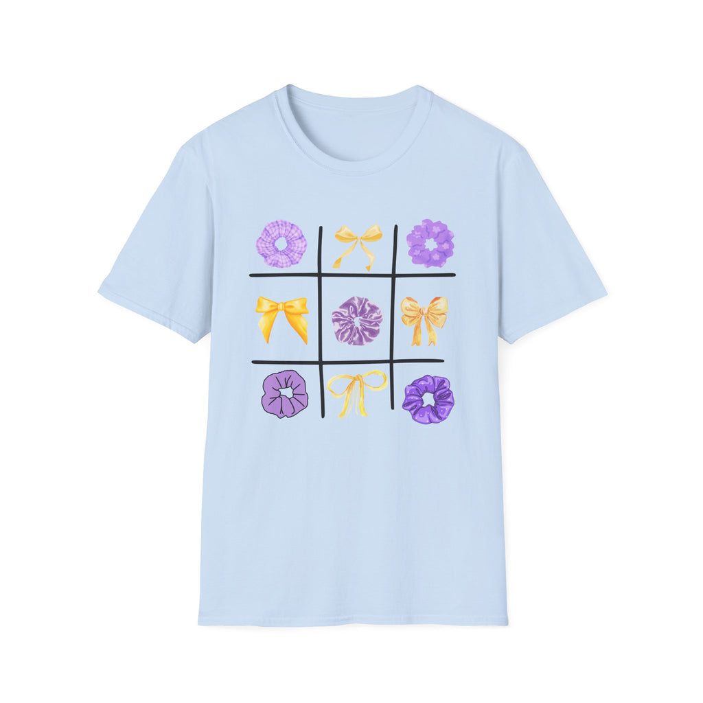 Tic Tac Toe Purple And Yellow T-Shirt
