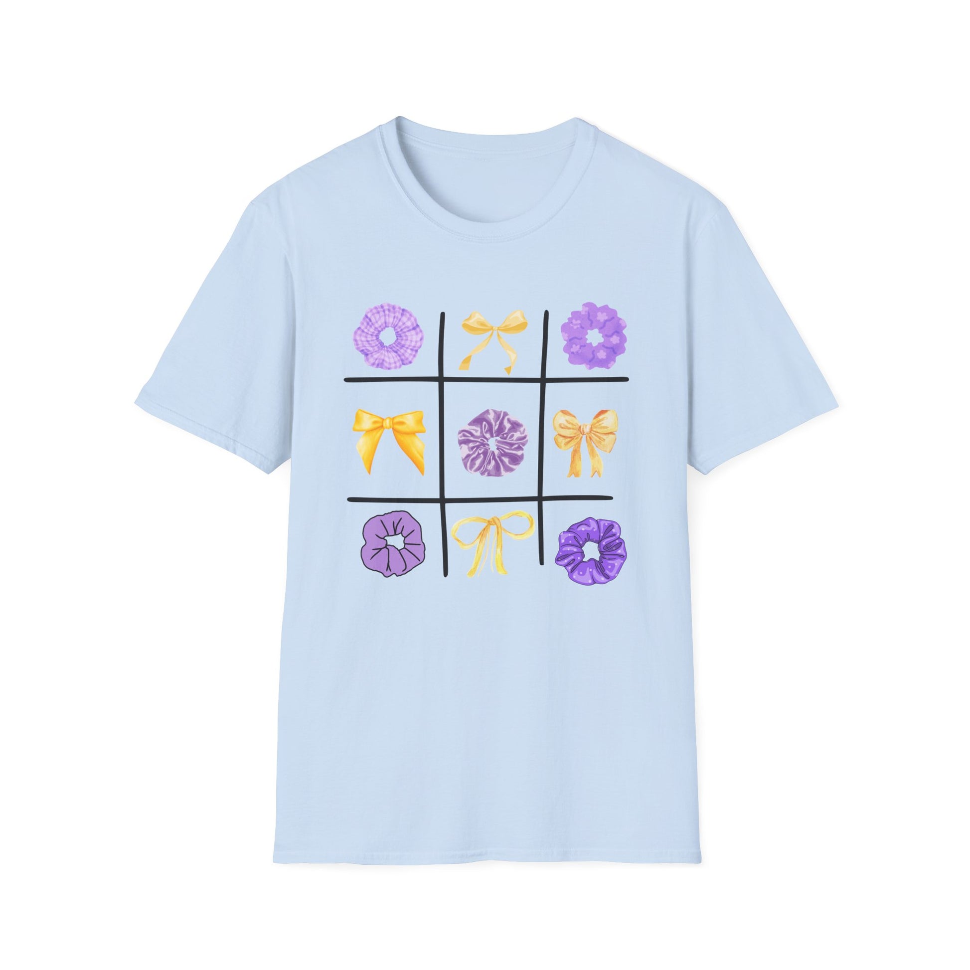 Tic Tac Toe Purple And Yellow T-Shirt