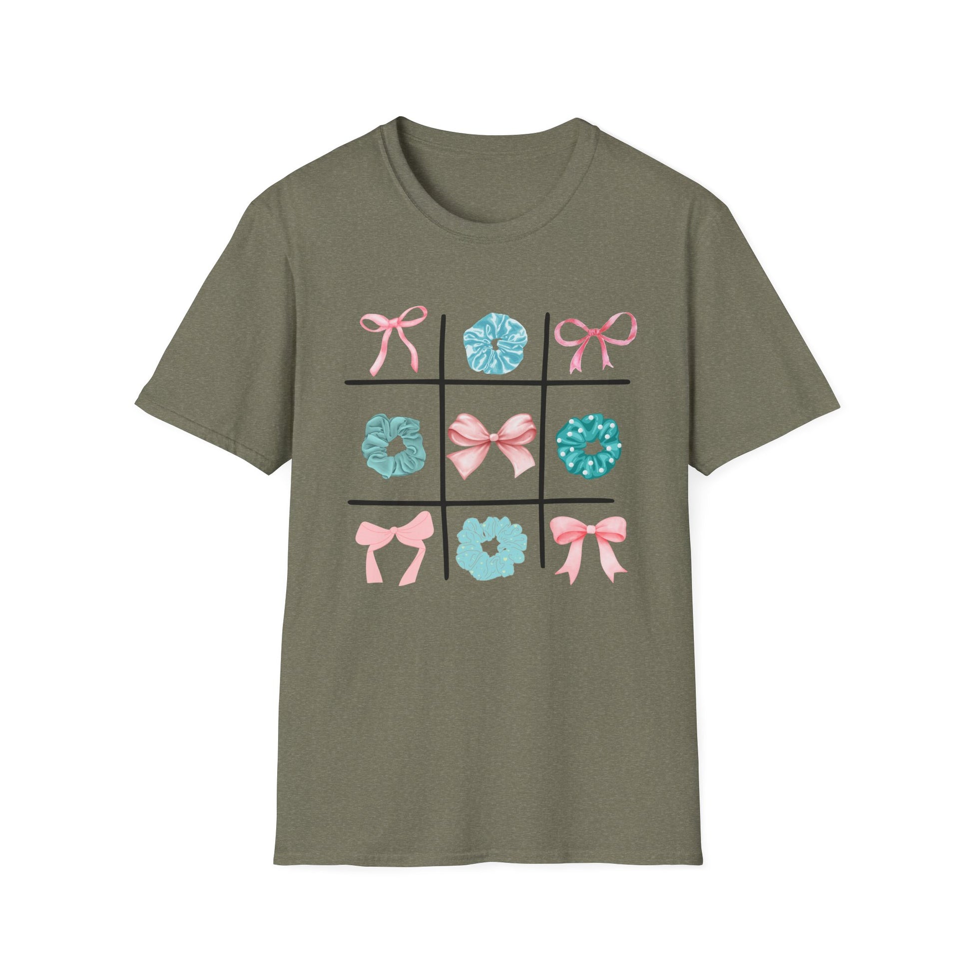 Tic Tac Toe Cyan And Pink T-Shirt