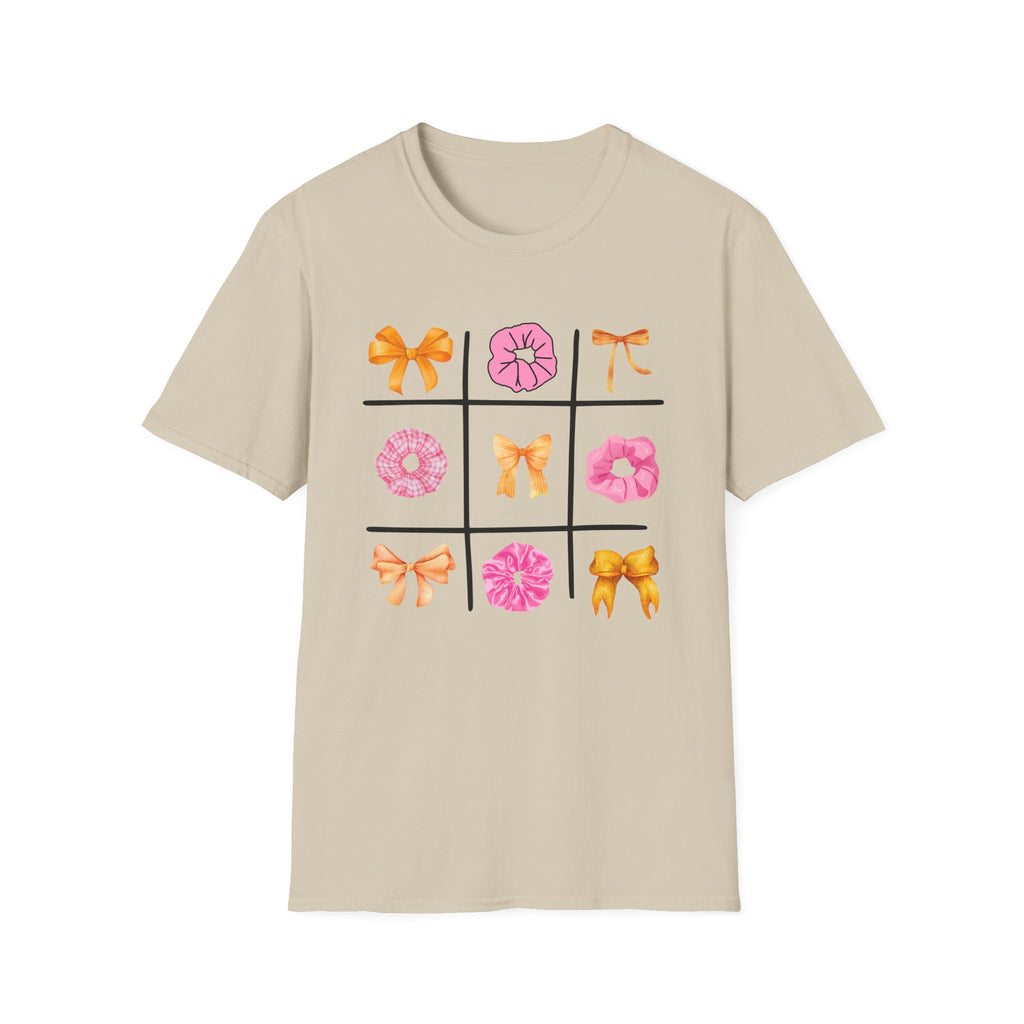 Tic Tac Toe Orange And Pink T-Shirt
