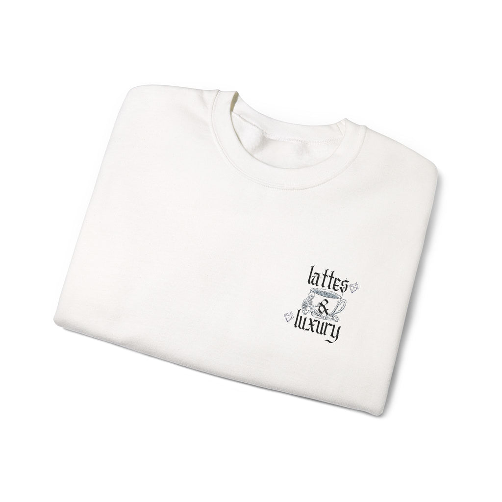 Lattes & Luxury Embroidery Sweatshirt