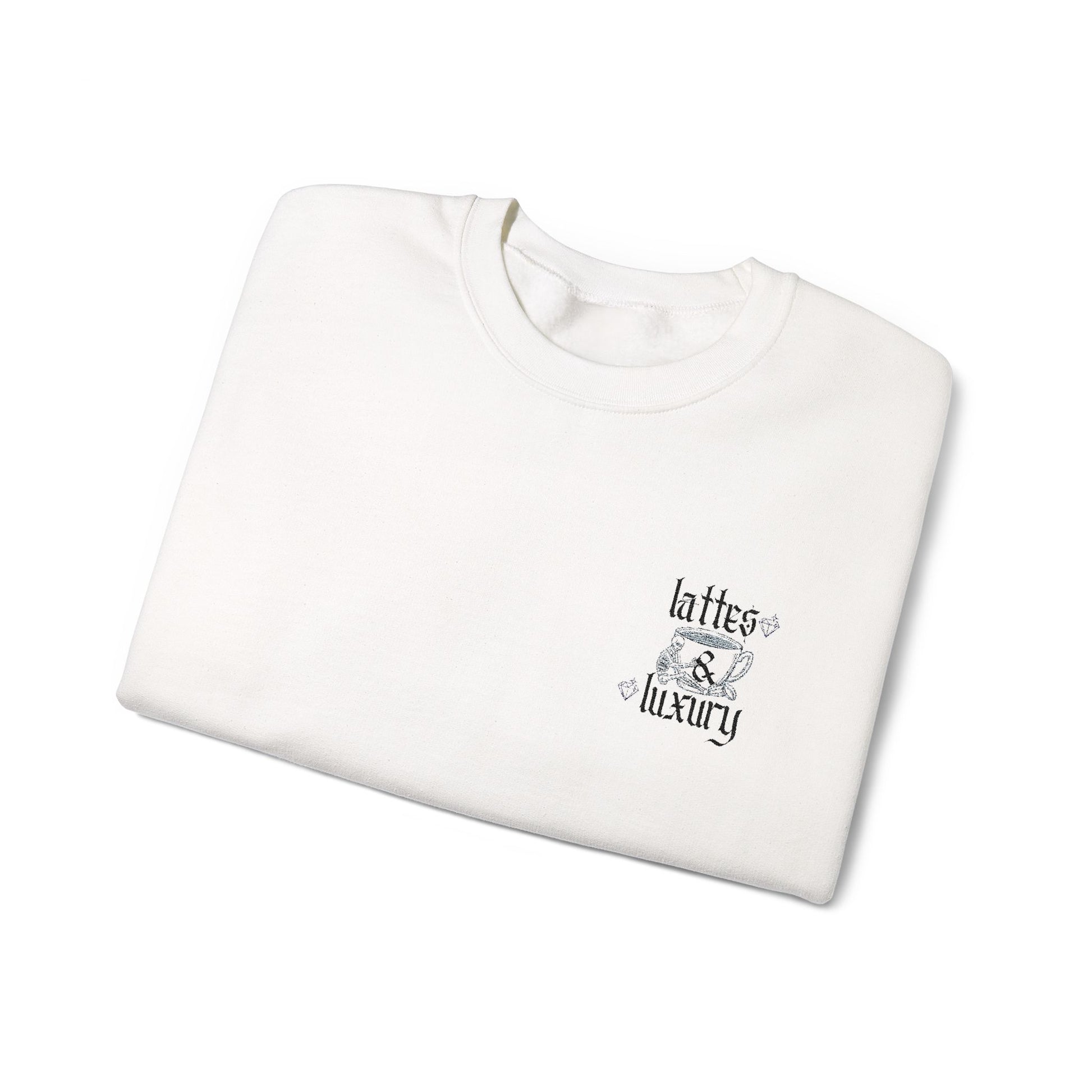 Lattes & Luxury Embroidery Sweatshirt