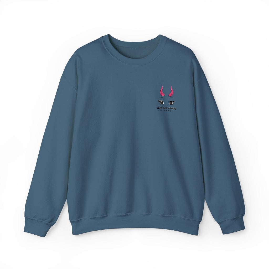 Cute But Cursed Embroidery Sweatshirt