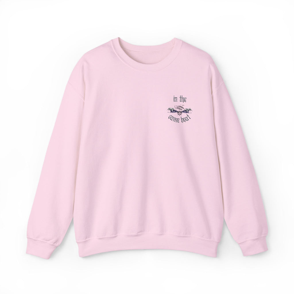 In The Same Boat Single Embroidery Sweatshirt