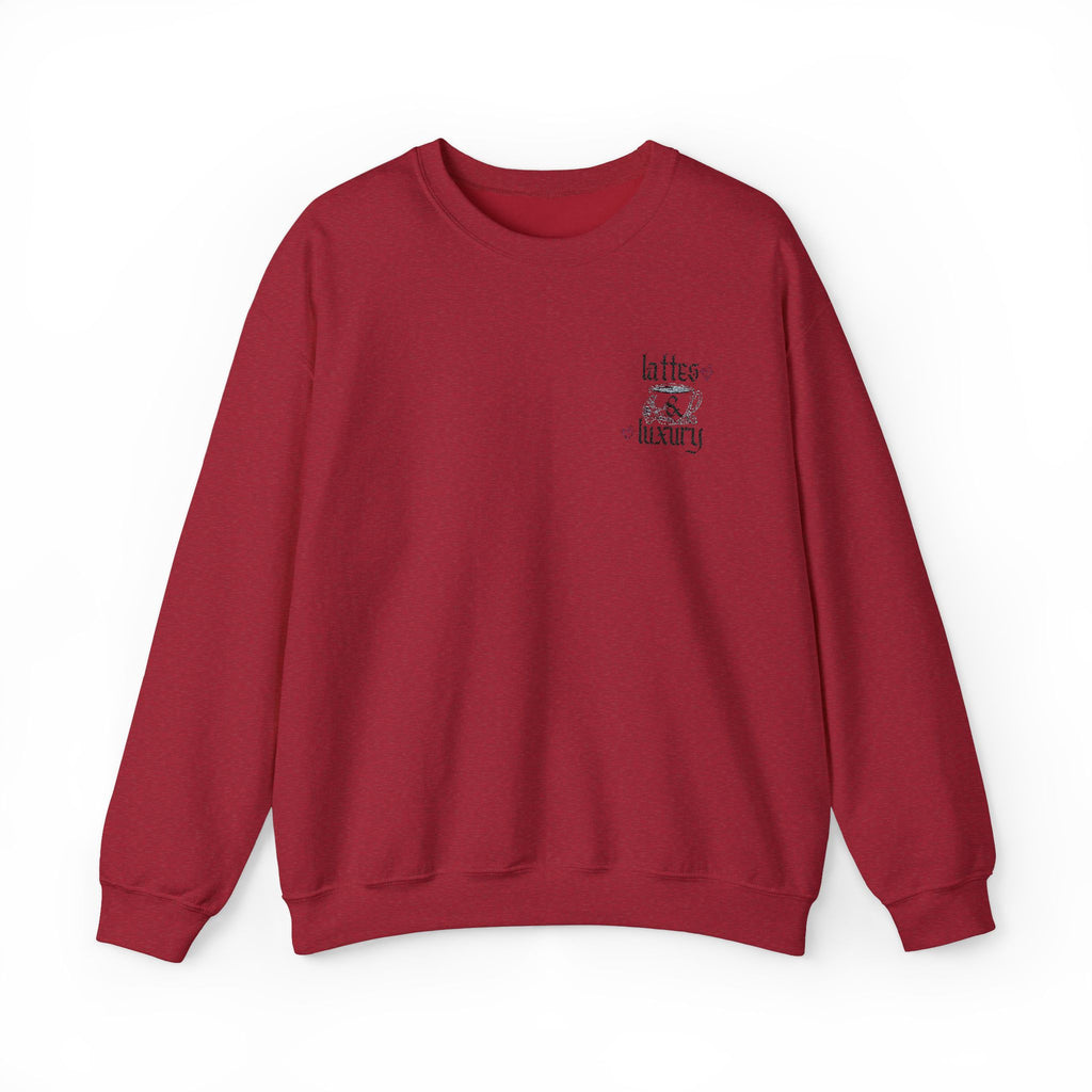 Lattes & Luxury Embroidery Sweatshirt