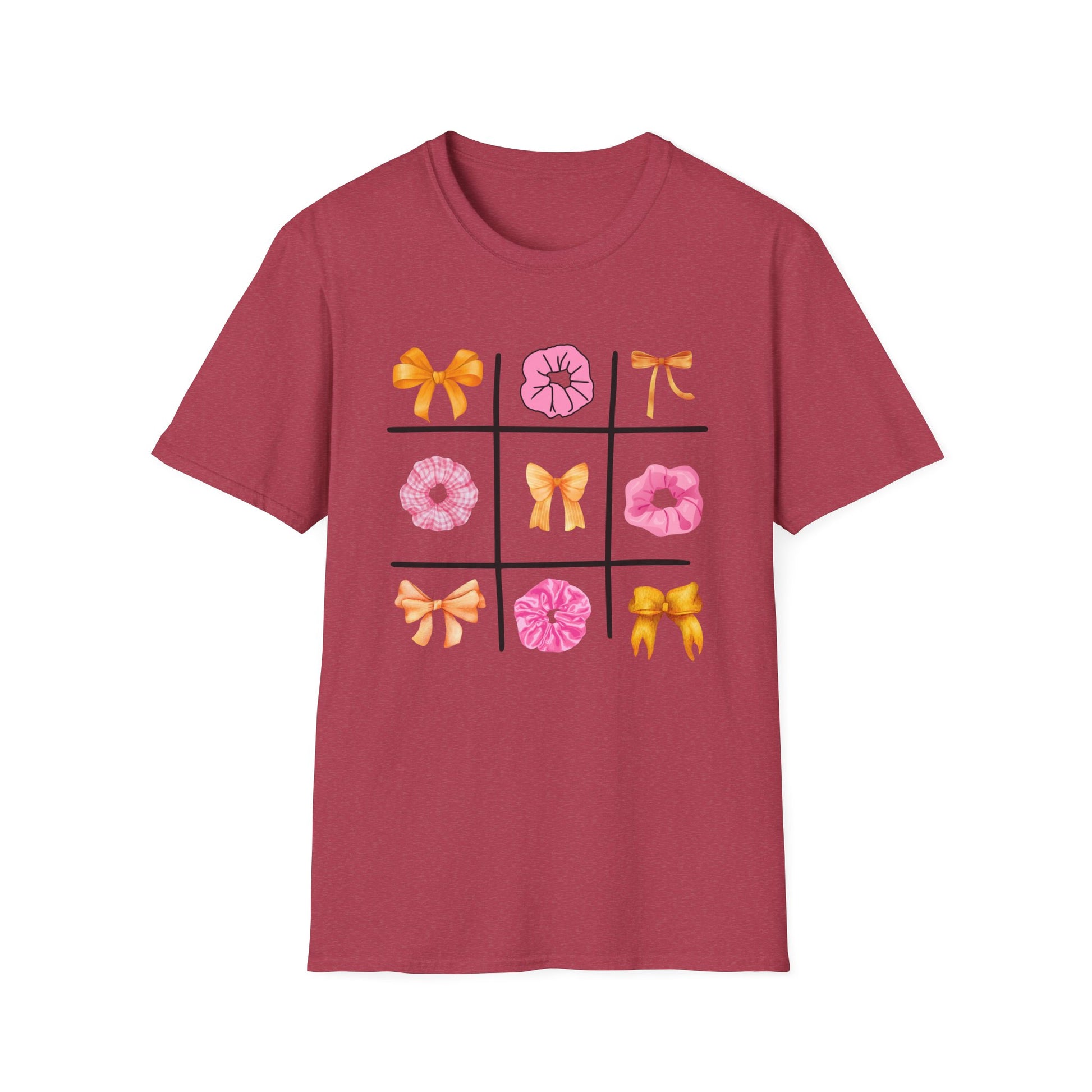 Tic Tac Toe Orange And Pink T-Shirt