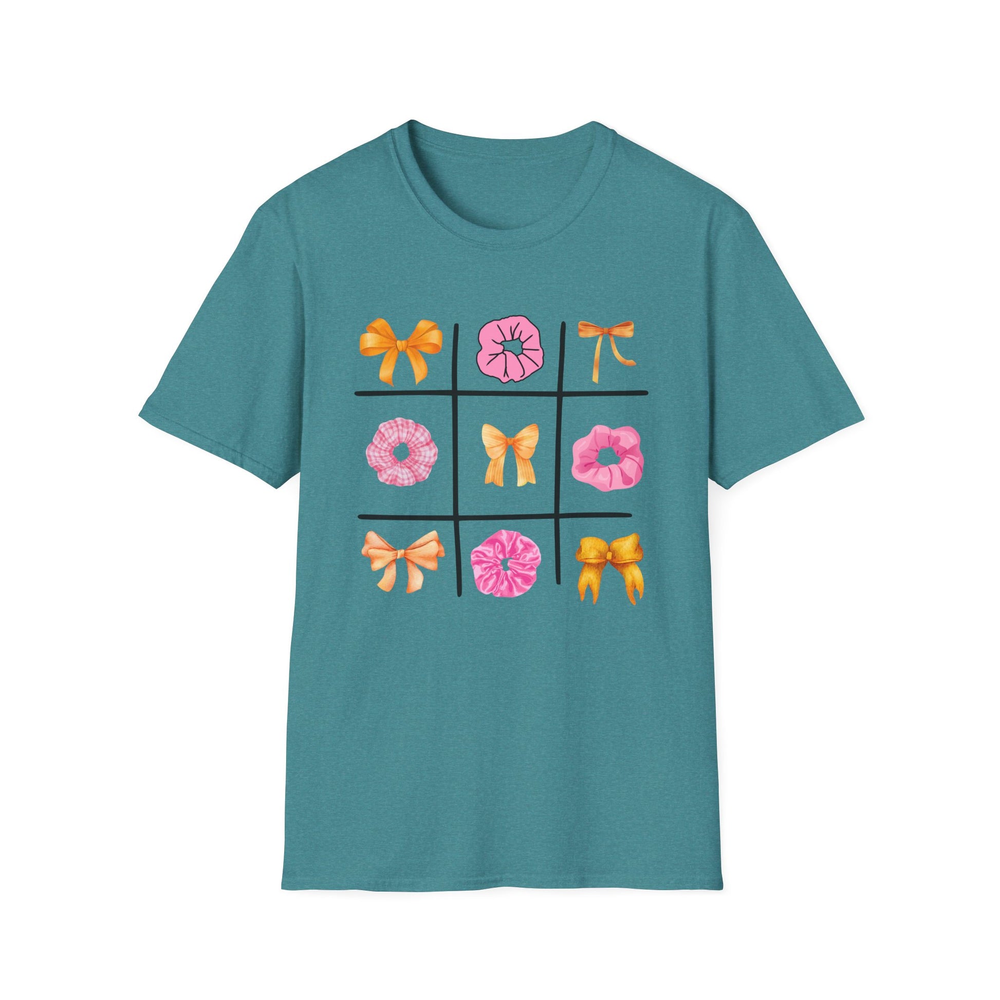 Tic Tac Toe Orange And Pink T-Shirt