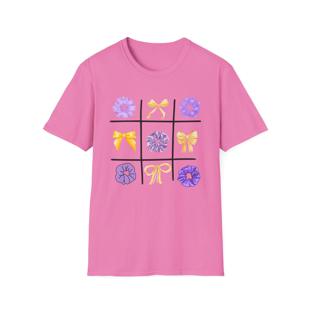 Tic Tac Toe Purple And Yellow T-Shirt