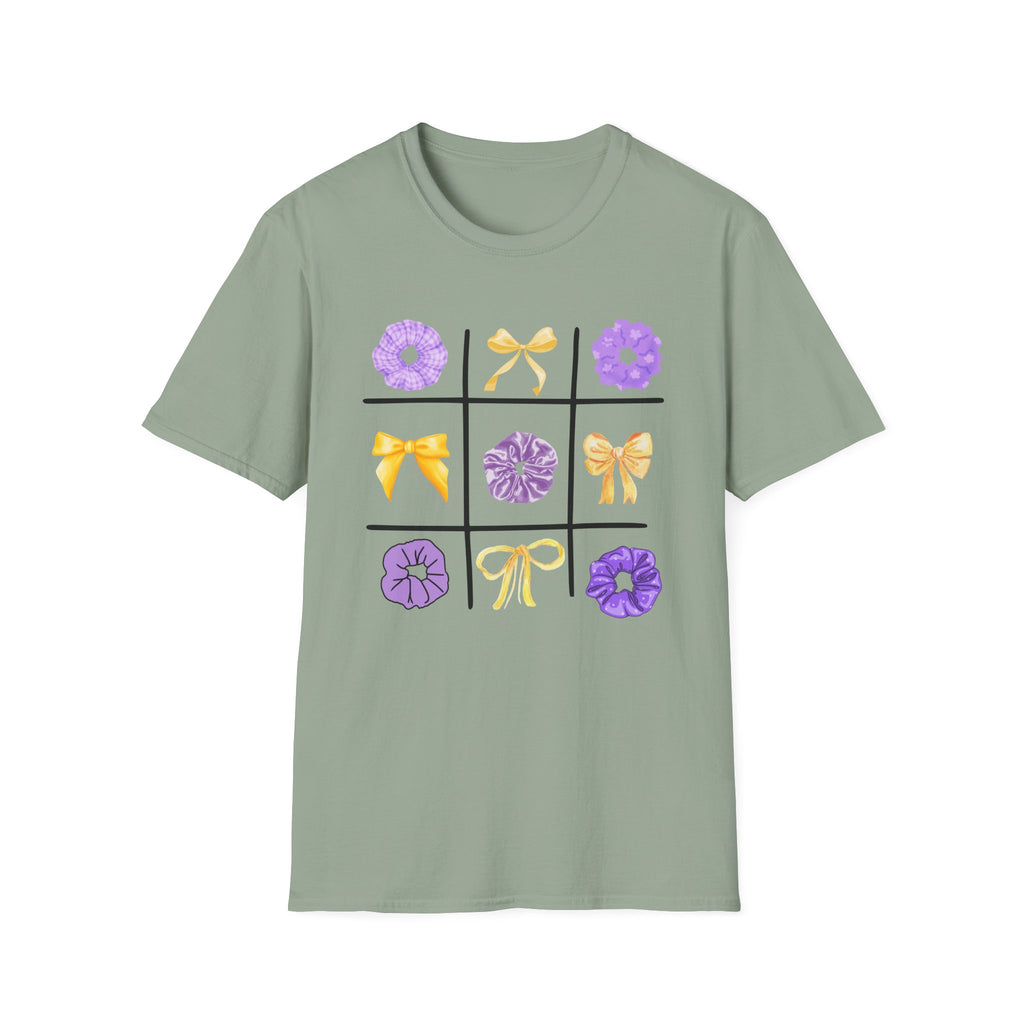 Tic Tac Toe Purple And Yellow T-Shirt