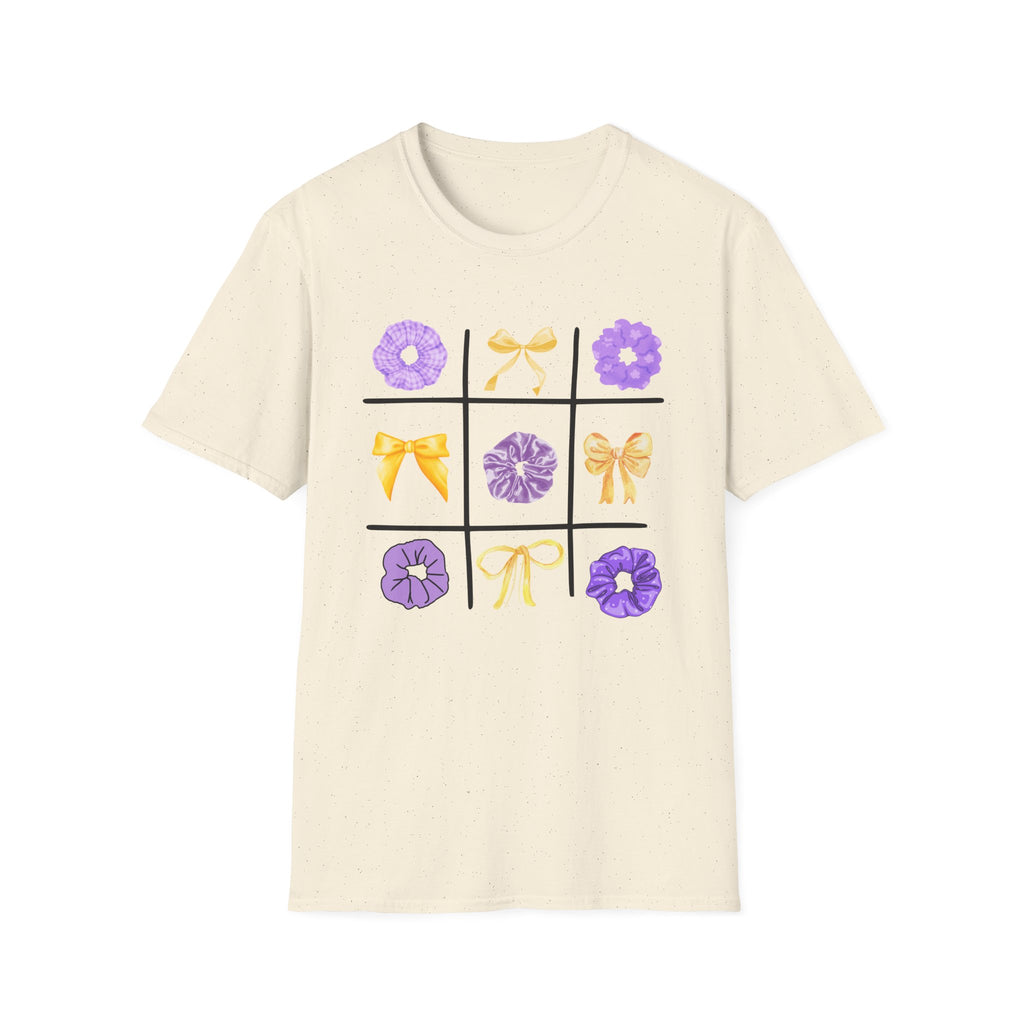 Tic Tac Toe Purple And Yellow T-Shirt