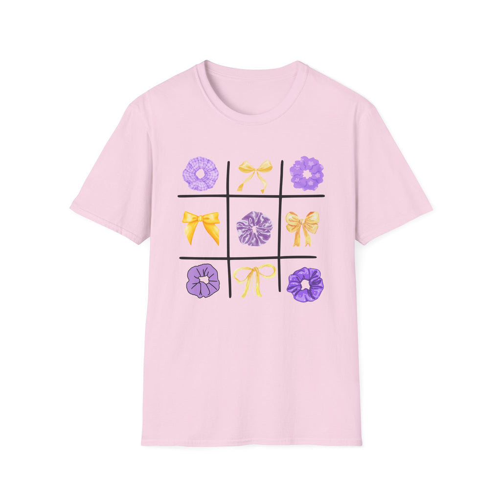 Tic Tac Toe Purple And Yellow T-Shirt
