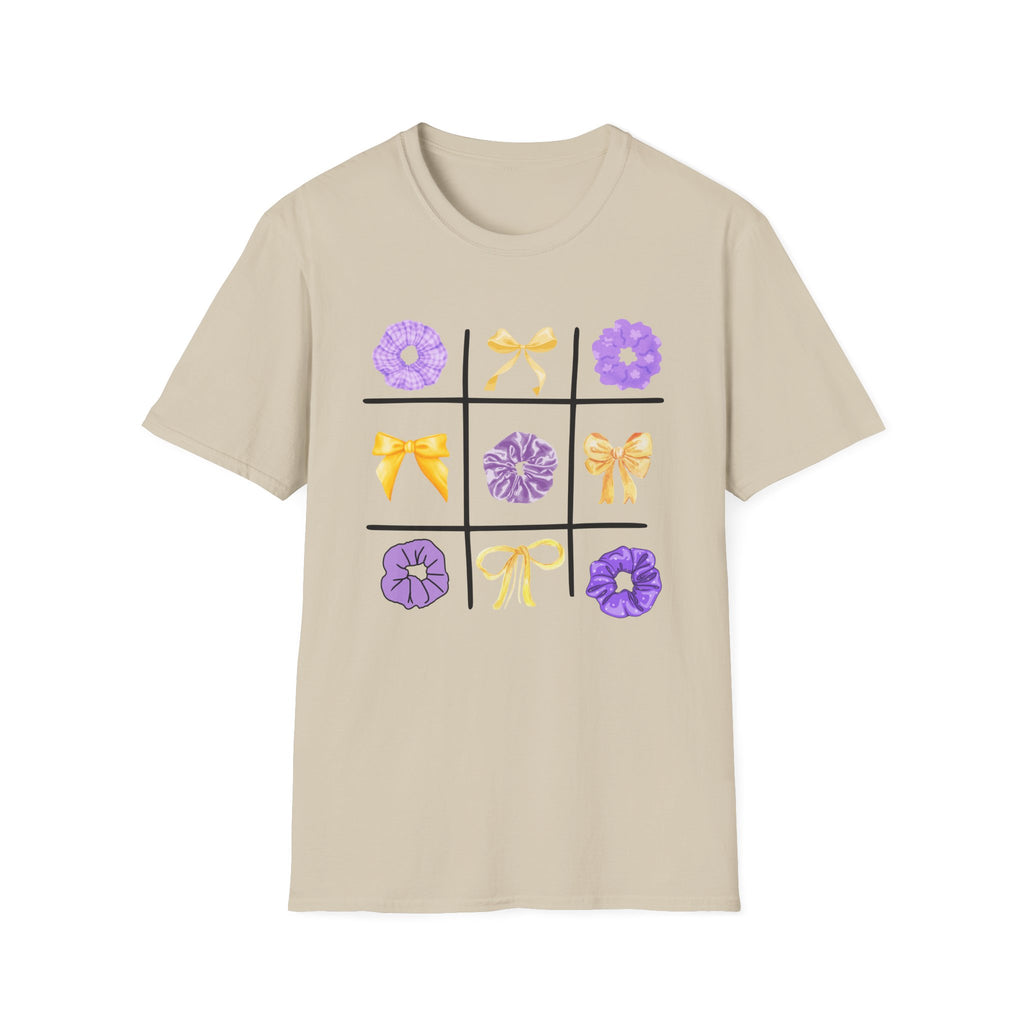 Tic Tac Toe Purple And Yellow T-Shirt