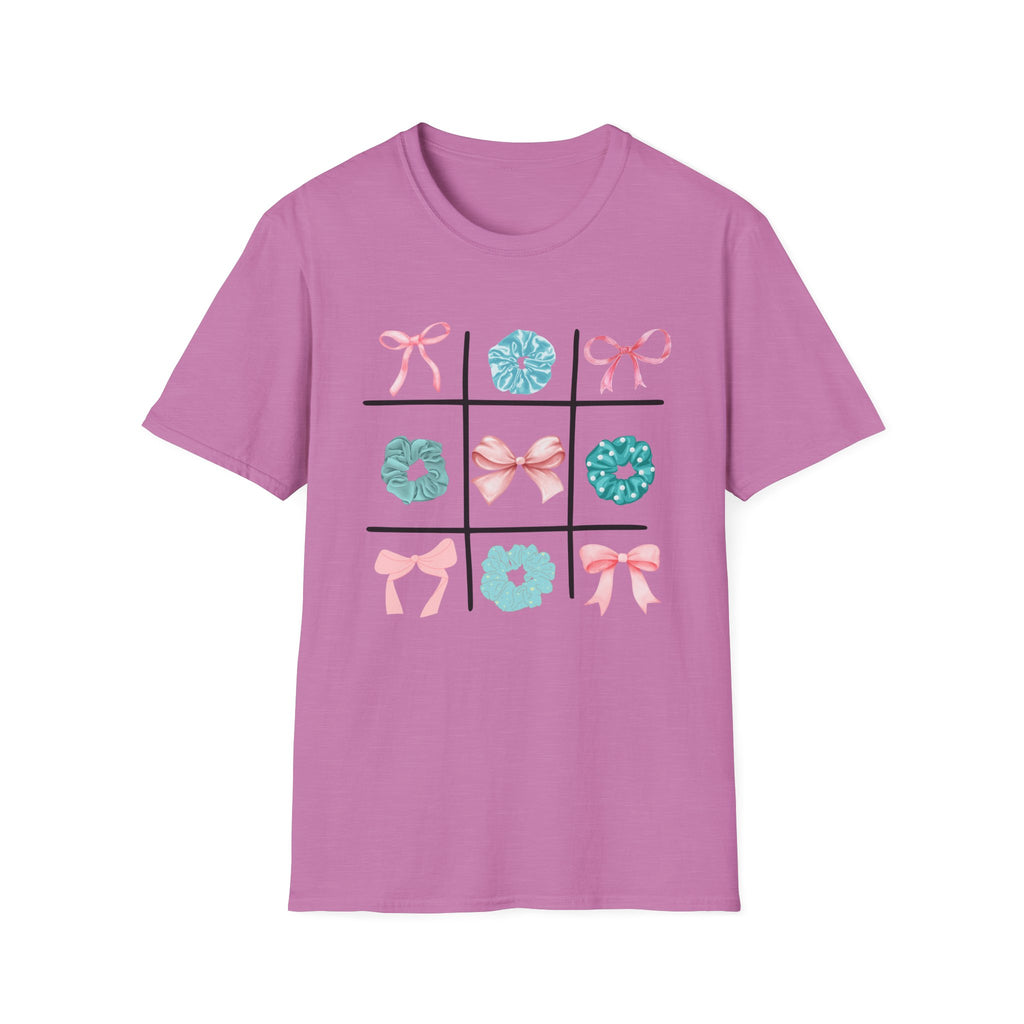 Tic Tac Toe Cyan And Pink T-Shirt