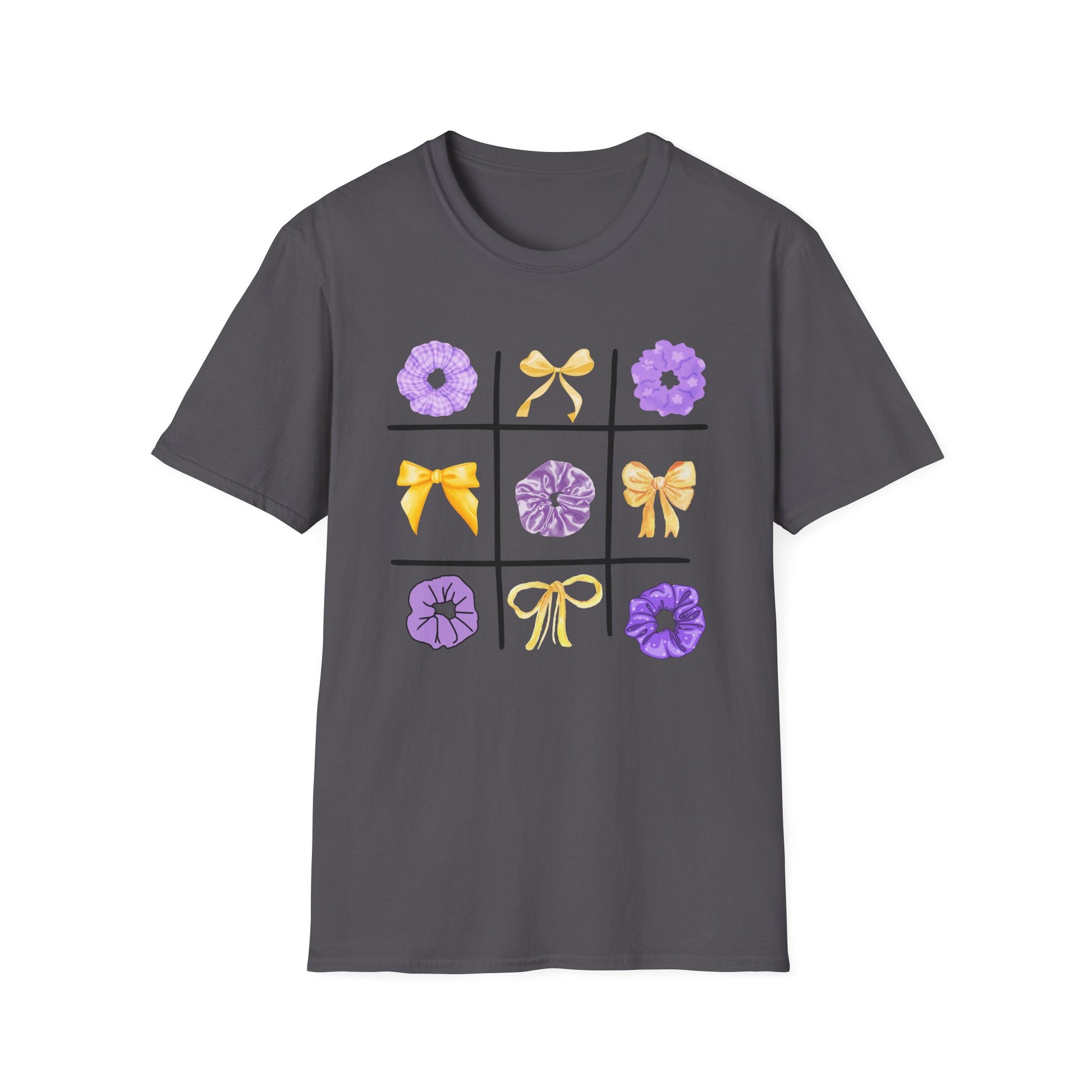 Tic Tac Toe Purple And Yellow T-Shirt
