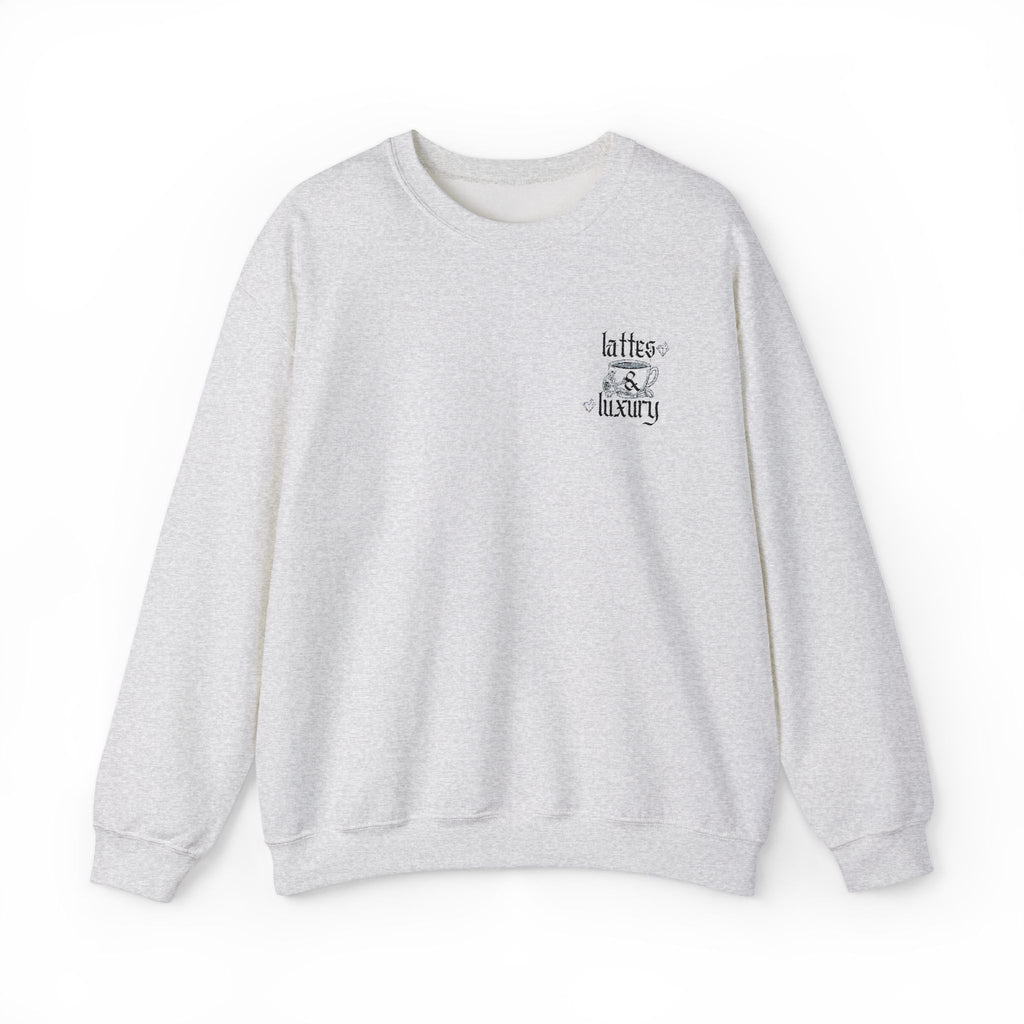 Lattes & Luxury Embroidery Sweatshirt