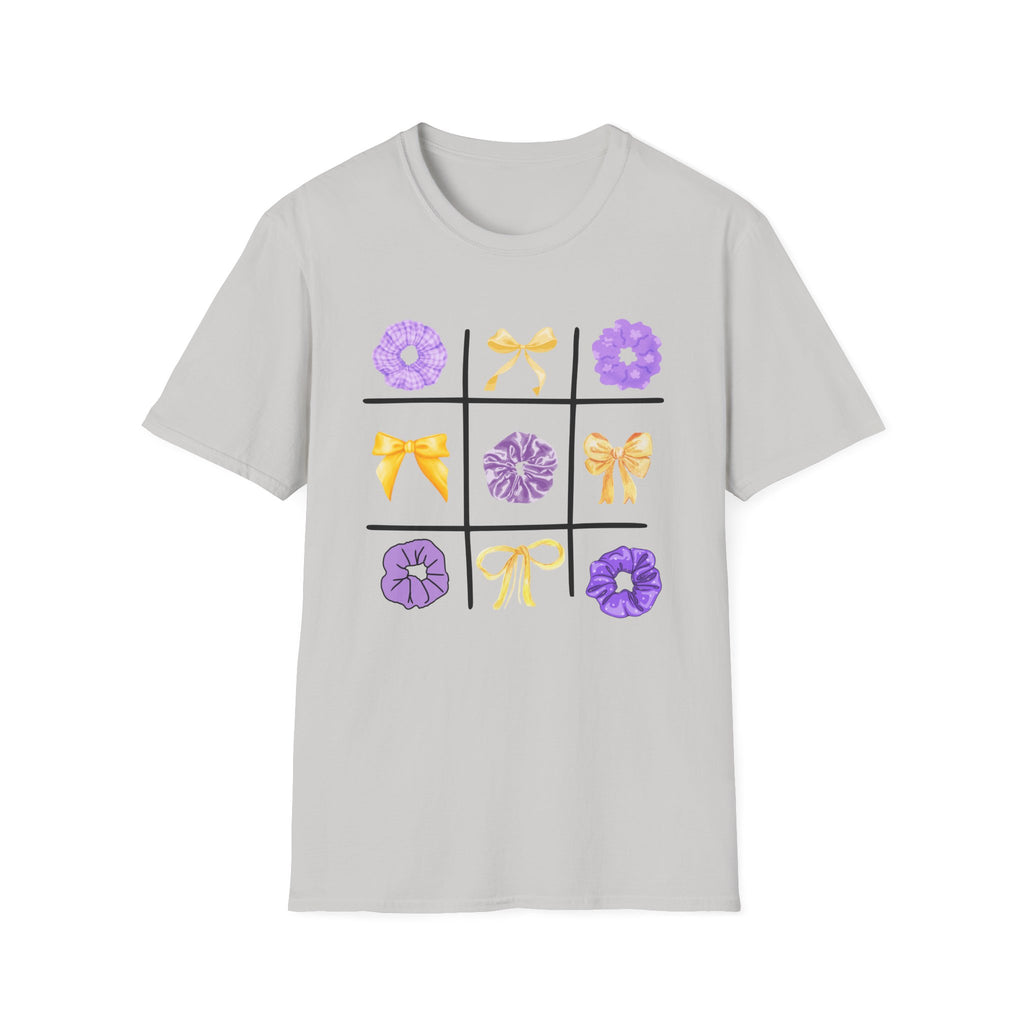 Tic Tac Toe Purple And Yellow T-Shirt
