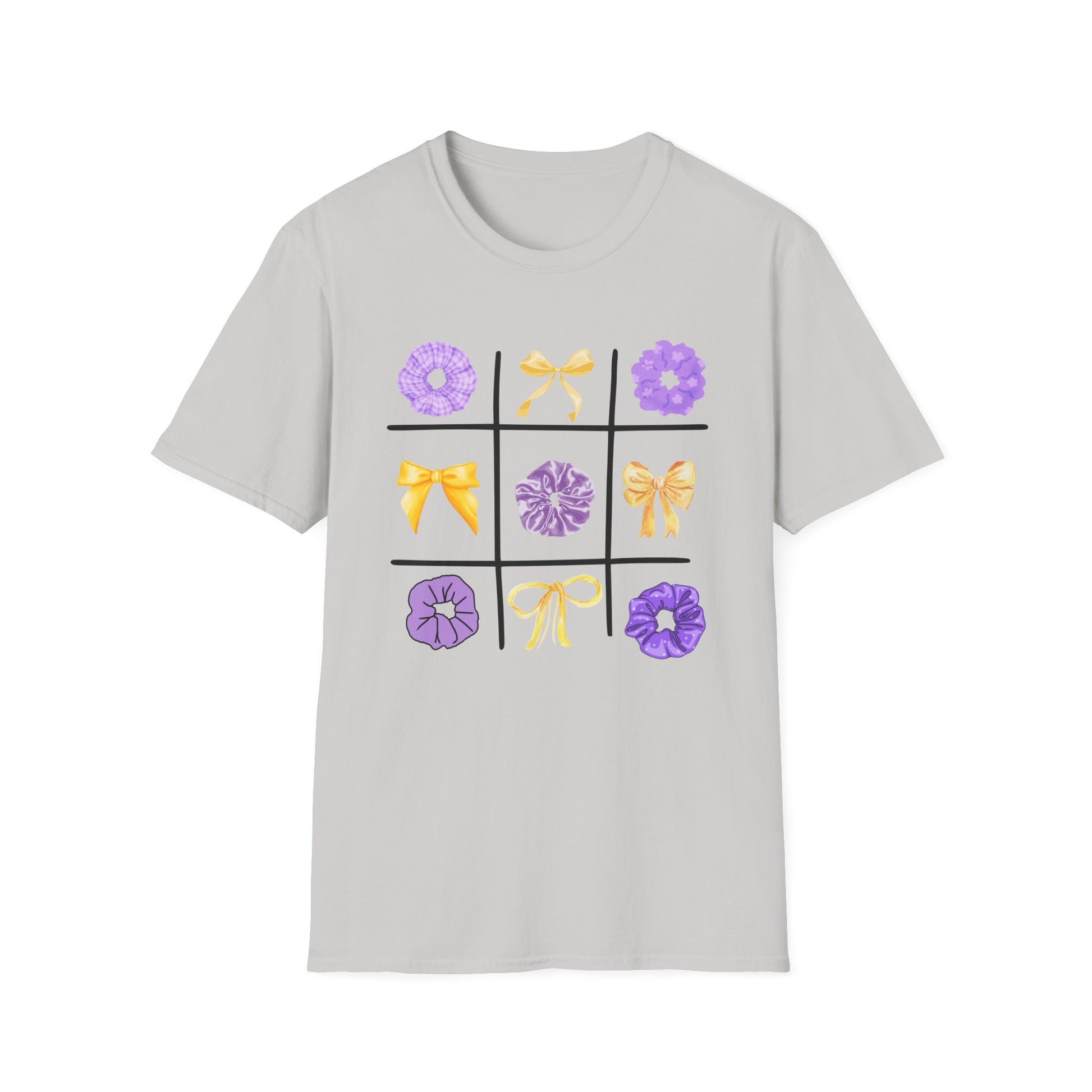 Tic Tac Toe Purple And Yellow T-Shirt