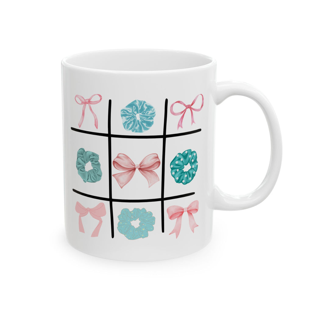 Tic Tac Toe Cyan And Pink Mug