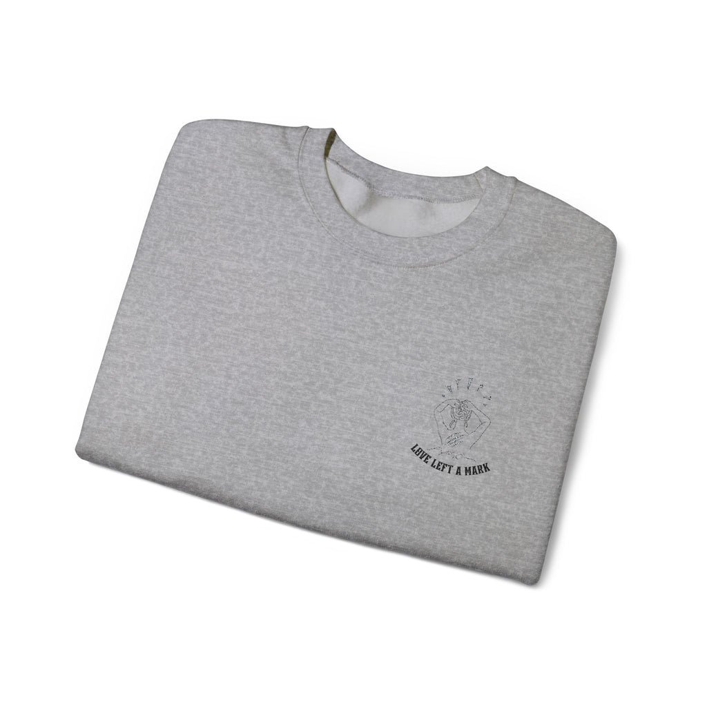 Love Left A Mark Embroidery Sweatshirt