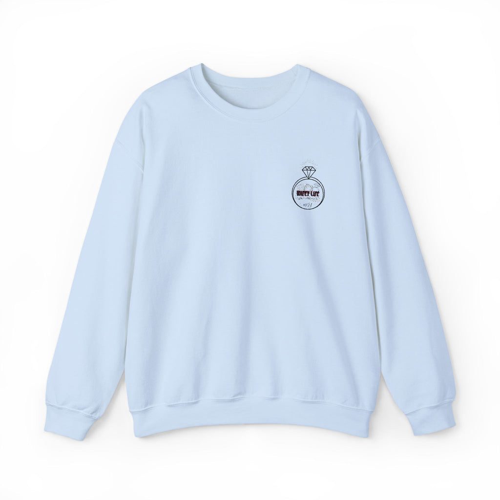 Wifey Life Embroidery Sweatshirt