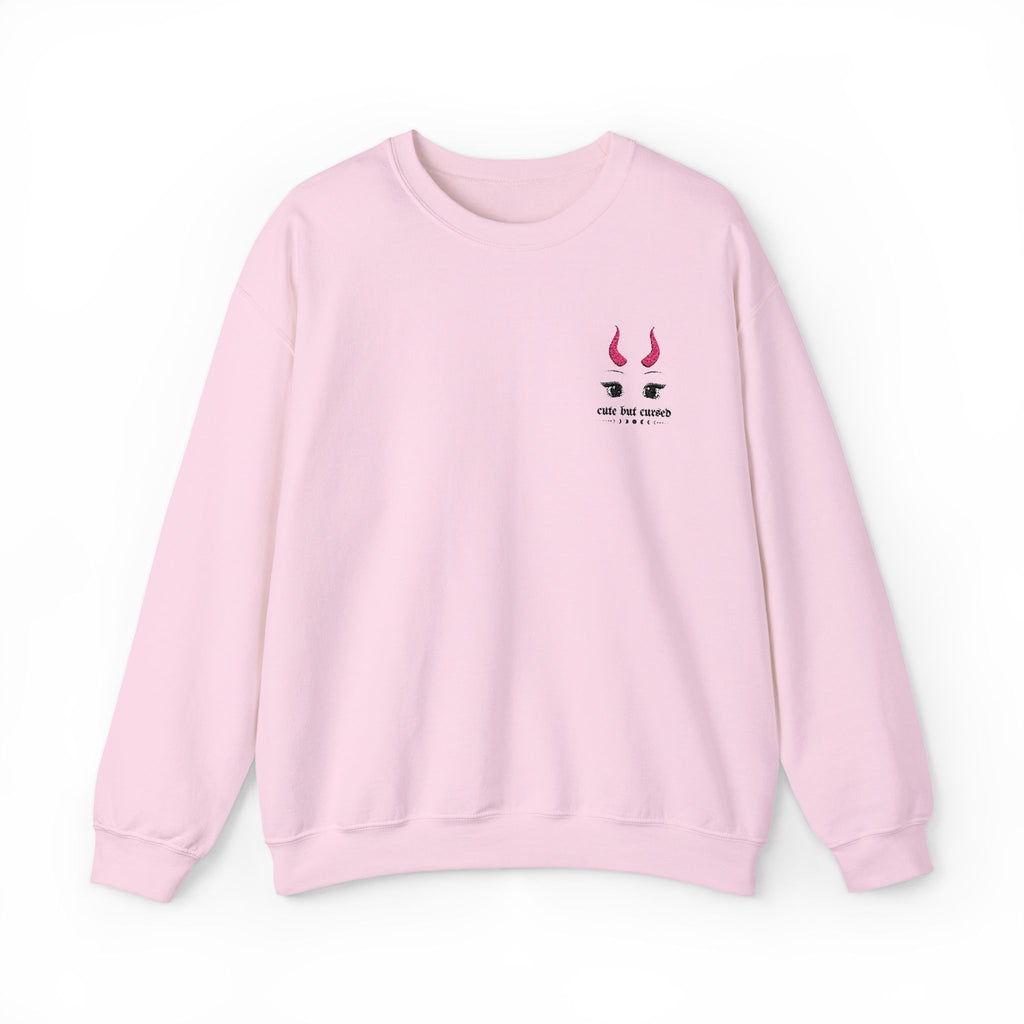 Cute But Cursed Embroidery Sweatshirt